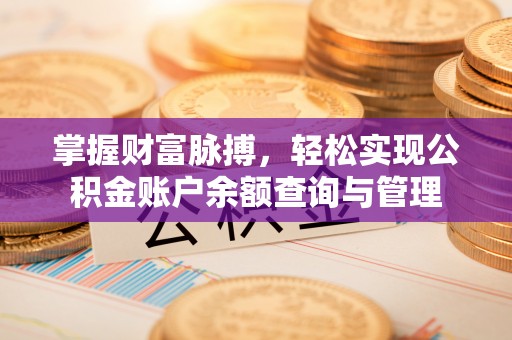珙县掌握财富脉搏，轻松实现公积金账户余额查询与管理